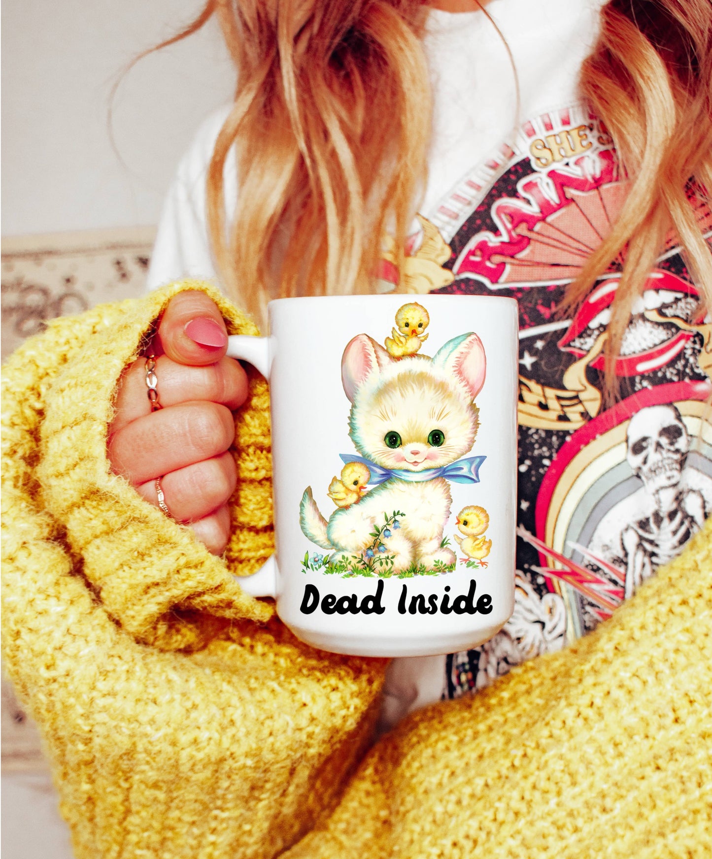 Dead Inside Coffee Mug 15oz