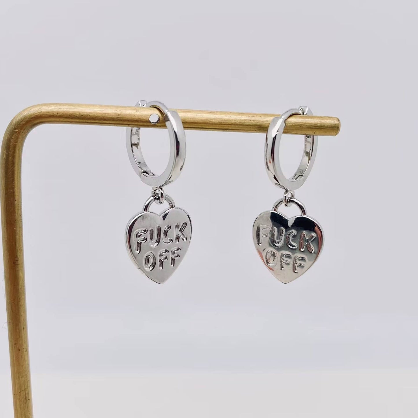 "Fuck off" Earrings