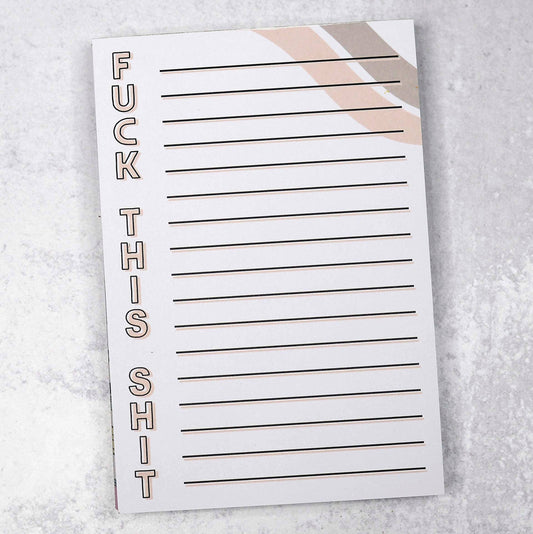 Fuck This Shit Funny Retro Notepad