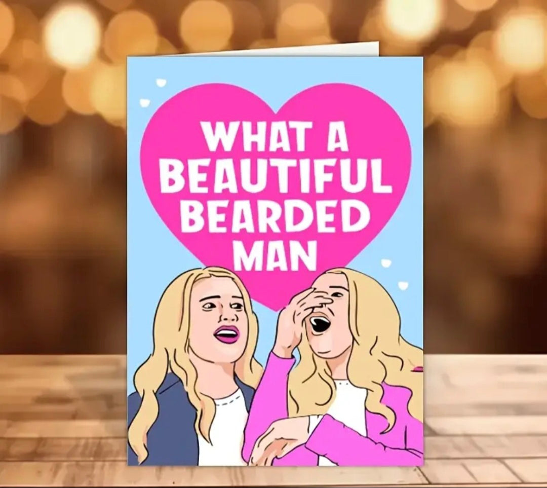 Beautiful Bearded Man Card