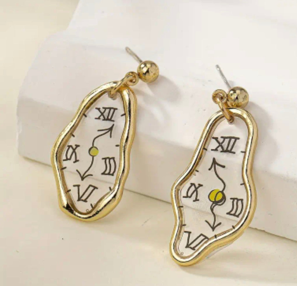 Clock Earrings