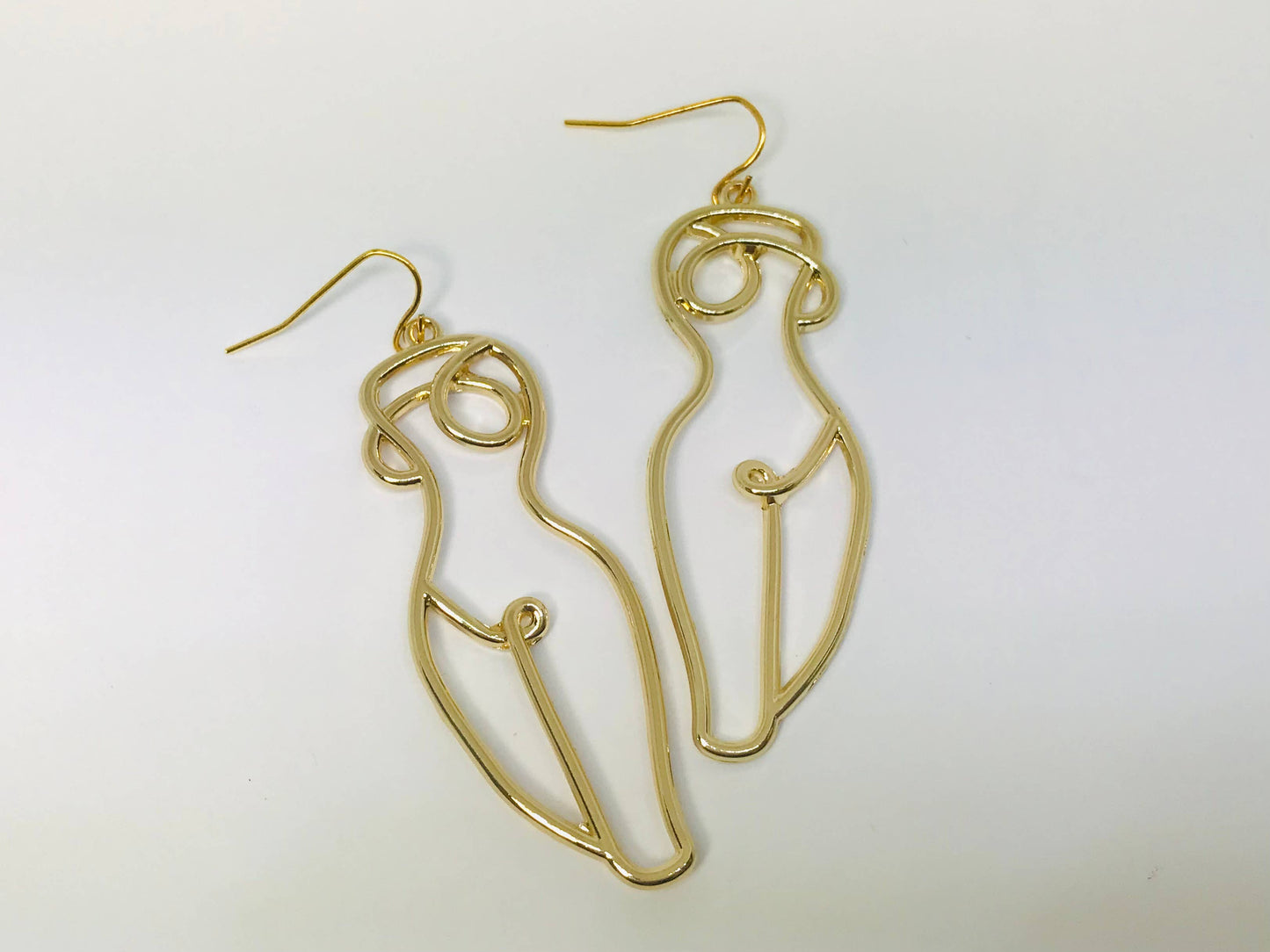 Naked Female Body Earrings